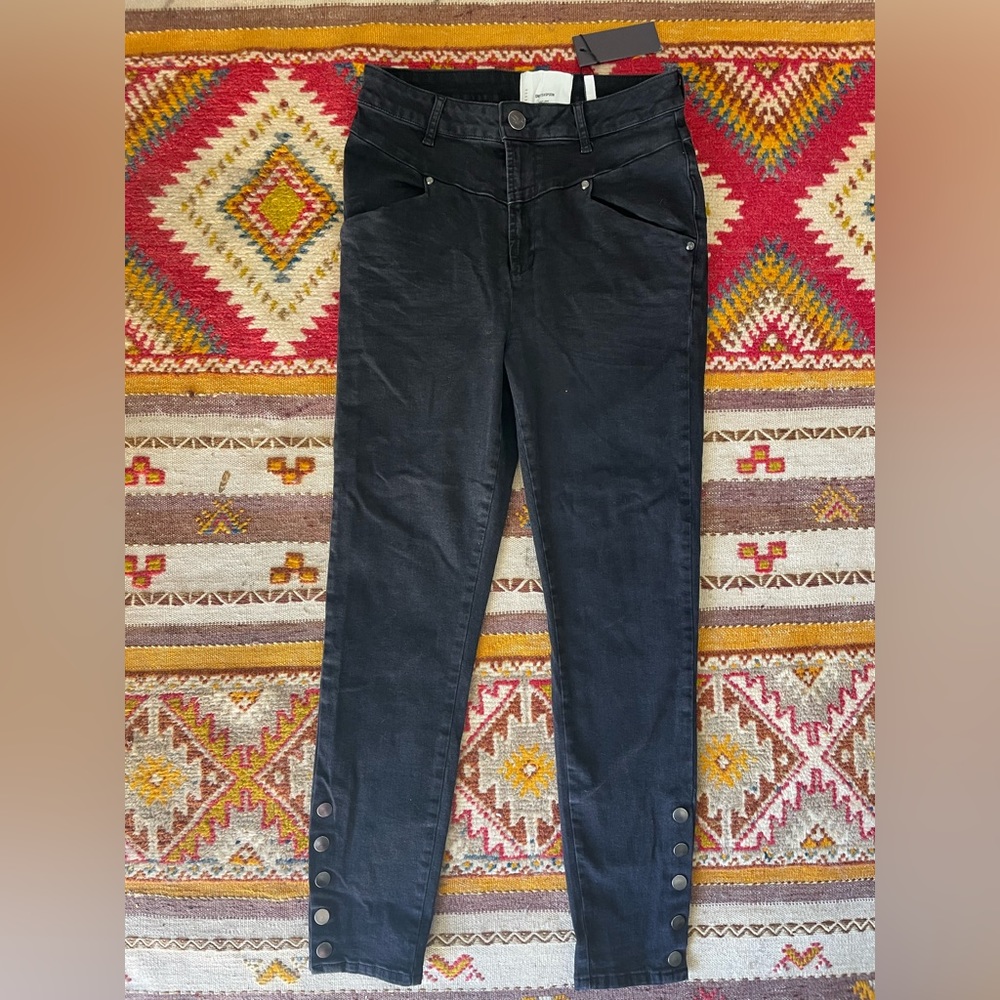 One Teaspoon, black, 31, high waist, denim, pants, skinny, stretch, “preachers”